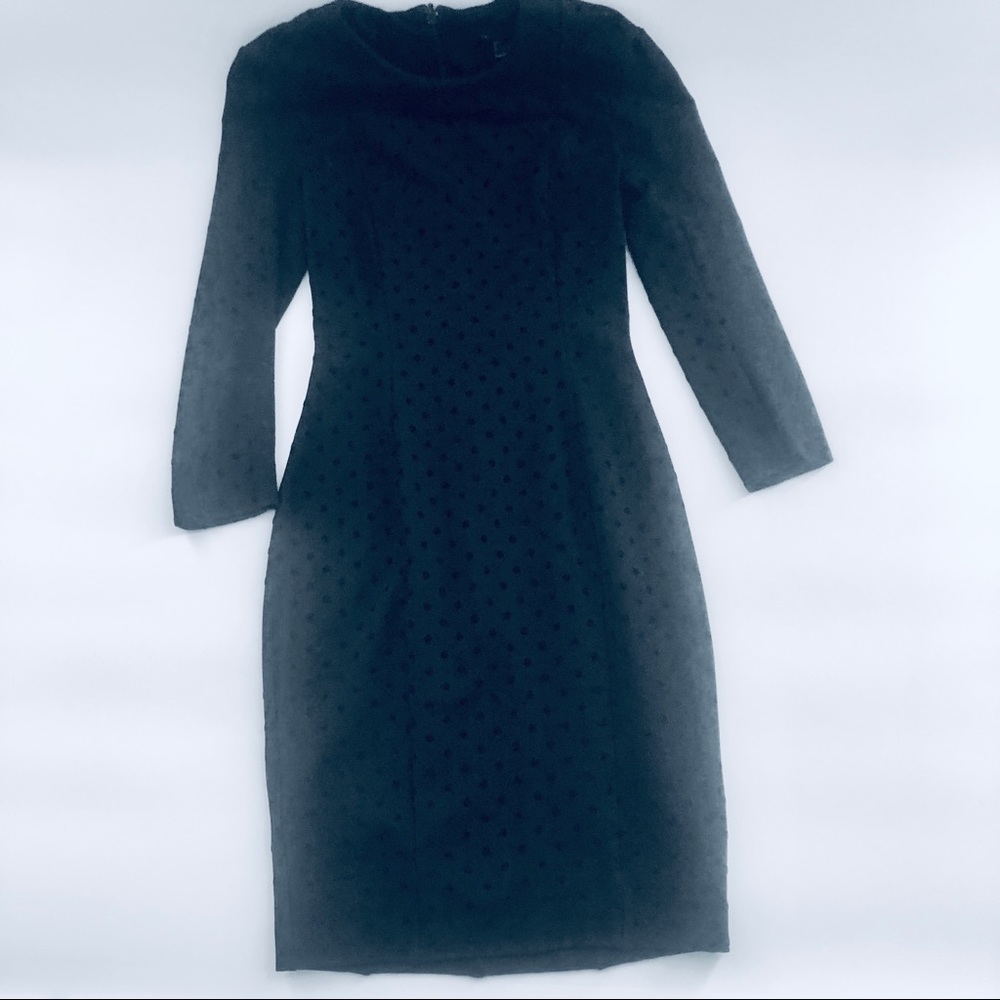 French Connection Black Midi Dress
